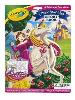 Crayola Create Your Own Story Book - Princess Fairytale